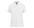 Basis katoenen polo voor dames met korte mouwen 210 g/m² B&C kleur wit