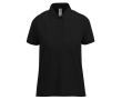 Basis katoenen polo voor dames met korte mouwen 210 g/m² B&C kleur zwart