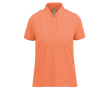Basis katoenen polo voor dames met korte mouwen 210 g/m² B&C kleur zalm