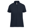 Basis katoenen polo voor dames met korte mouwen 210 g/m² B&C kleur marineblauw