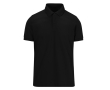 Kleurrijke polo van polyester en katoen met korte mouwen 180 g/m² B&C kleur zwart