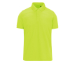Kleurrijke polo van polyester en katoen met korte mouwen 180 g/m² B&C kleur limoen groen