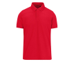 Kleurrijke polo van polyester en katoen met korte mouwen 180 g/m² B&C kleur rood