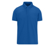 Kleurrijke polo van polyester en katoen met korte mouwen 180 g/m² B&C kleur koningsblauw