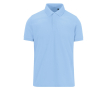 Kleurrijke polo van polyester en katoen met korte mouwen 180 g/m² B&C kleur pastel blauw