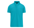 Kleurrijke polo van polyester en katoen met korte mouwen 180 g/m² B&C kleur turkoois