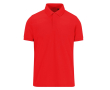 Kleurrijke polo van polyester en katoen met korte mouwen 180 g/m² B&C kleur donkerrood