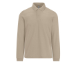 Klassieke polo van piqué katoen met lange mouwen 180 g/m² B&C kleur zand