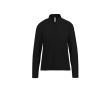 Polo van piqué katoen voor dames met lange mouwen 180 g/m² B&C kleur zwart