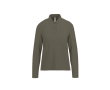 Polo van piqué katoen voor dames met lange mouwen 180 g/m² B&C kleur miliair groen