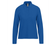 Polo van piqué katoen voor dames met lange mouwen 180 g/m² B&C kleur koningsblauw