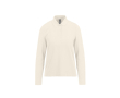 Polo van piqué katoen voor dames met lange mouwen 180 g/m² B&C kleur gebroken wit