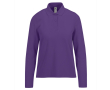 Polo van piqué katoen voor dames met lange mouwen 180 g/m² B&C kleur paars