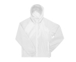 Opvouwbaar windjack van gerecycled polyester, waterafstotend B&C kleur wit