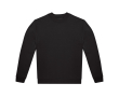 Unisex sweater van katoen en polyester met ronde hals 280 g/m² B&C kleur zwart