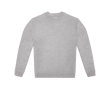 Unisex sweater van katoen en polyester met ronde hals 280 g/m² B&C kleur gemarmerd grijs