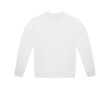 Unisex sweater van katoen en polyester met ronde hals 280 g/m² B&C kleur wit
