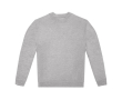 Casual unisex sweater van ecologische materialen 280 g/m² B&C kleur gemarmerd grijs