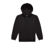 Sweater met capuchon en rits van katoen 280 g/m² B&C kleur zwart