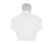 Oversized unisex eco hoodie met capuchon 350 g/m² B&C kleur wit