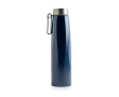 Thermosfles van gerecycled roestvrij staal met handig handvat 750ml kleur marineblauw