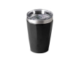 Thermosbeker van gerecycled roestvrij staal met elegant design, 330ml kleur zwart