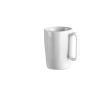 Kwalitatieve porseleinen mok, ideaal voor koffie 250ml kleur wit