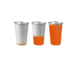 Fles van gerecycled aluminium die van kleur verandert 450ml kleur oranje