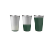 Fles van gerecycled aluminium die van kleur verandert 450ml kleur donkergroen