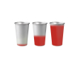Fles van gerecycled aluminium die van kleur verandert 450ml kleur rood