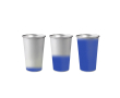 Fles van gerecycled aluminium die van kleur verandert 450ml kleur koningsblauw