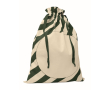 Grote kerst geschenkzak met touwsluiting 50x70cm kleur groen