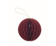 Vouwbaar papieren kerstboom ornament, personaliseerbaar kleur rood