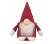 Decoratieve vilten kabouter met polyester baard en katoenen vulling kleur rood