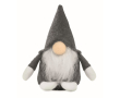 Decoratieve vilten kabouter met polyester baard en katoenen vulling kleur grijs