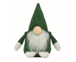 Decoratieve vilten kabouter met polyester baard en katoenen vulling kleur groen