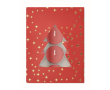 Set van 12 theelichtjes met kaneelgeur en kerstdoos kleur rood