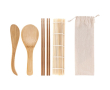 Sushi set van 5 delen met bedrijfslogo kleur beige
