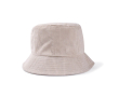 Unisex bobhoed van zachte corduroy om te personaliseren kleur naturel
