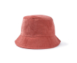 Unisex bobhoed van zachte corduroy om te personaliseren kleur roze