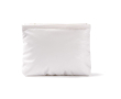 Rechthoekige toilettas van zachte gewatteerde polyester 120 g/m2 kleur wit