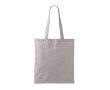 Tote bag van katoen en polyester met lange hengsels 120 g/m2 kleur grijs