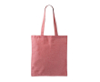Tote bag van katoen en polyester met lange hengsels 120 g/m2 kleur rood