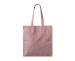 Tote bag van katoen en polyester met jaspé afwerking 240 g/m2 kleur bordeaux