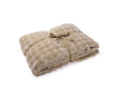 Grote zachte polyester deken om te bedrukken met logo kleur beige