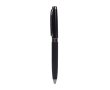 Elegante balpen van roestvrij staal met chromen details en blauwe inkt kleur zwart