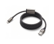 Magnetische USB-C-snellaadkabel van 125 cm en 60 W kleur zwart