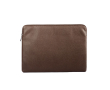 PU-laptophoes met schuimvoering en ritssluiting 15,6'' kleur bruin