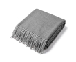 Zachte sjaal van acryl en viscose OEKO-TEX® 250 g/m² kleur grijs
