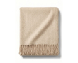 Grote deken van acryl en viscose met zachte afwerking 250 g/m² kleur bruin